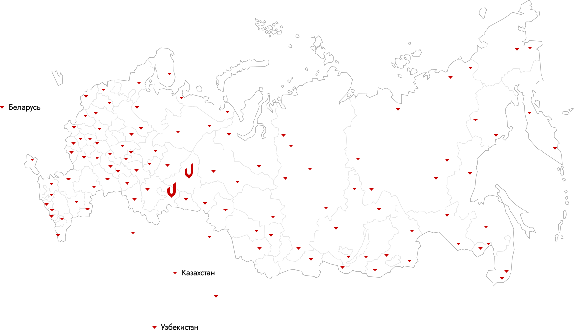 Uralkran equipment supply map